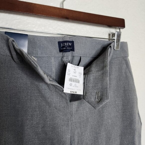 J.Crew Factory Slim Cropped Ruby Pants in Stretch Twill Gray Women's Size 6 NWT - Picture 5 of 7